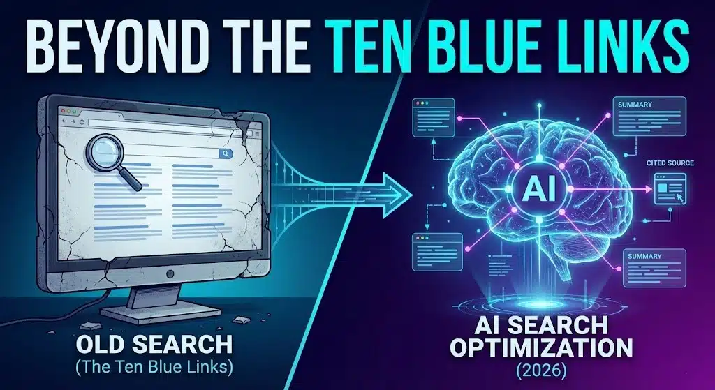 Beyond the "Ten Blue Links": How to Survive the Shift to AI Search Optimization in 2026